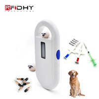 12.5*61.5mm Mini Formato Animale Chip di IDENTIFICAZIONE Dell'animale Domestico Microchip Scanner RFID Microchip Reader per il Gatto Del Cane