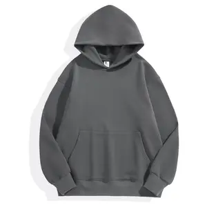 Clothing Manufacture Oversized Pullover Hoodies Boxy Hoodie Heavy Weight Puff Print Hoodies Men For High Quality