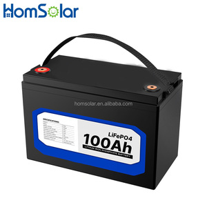 แบตเตอรี่ LiFePO4 100Ah 12V พร้อมใบรับรอง CE แบตเตอรี่ลิเธียมสำหรับเรือยอชท์ RV - Product Image 1