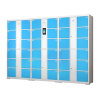 Système automatique de casier à clés RFID pour bureau, armoire intelligente en acier de supermarché, casier à colis assemblé pour le stockage d'ordinateur portable pour les bureaux