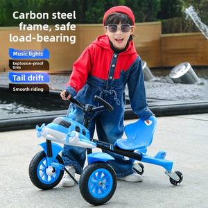 Coche de Derrape para Niños, <span class=keywords><strong>Triciclo</strong></span>, Avión Pequeño, Coche de Pedales de Cuatro Ruedas, Patinete Giratorio de 360 Grados, Juguete Cuadrado para Niños de 3 a 6 Años - Product Image 3