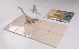 Color crema Verde Tono cálido Azulejos de baño Azulejos de cocina Azulejos de cerámica 128*128mm - Product Image 4