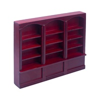 Mini bibliothèque en bois pour maison de poupée, étagère de présentation, accessoires de meubles DIY