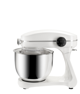Robot pâtissier électrique 7L avec bol en acier inoxydable, crochet pétrisseur, batteur plat et fouet NS01005 - Product Image 4