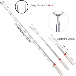 Stainless Steel Marshmallow Roasting Sticks Telescoping Fork For Campfire BBQ