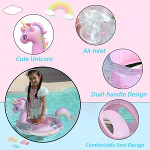 Venta al por mayor niños cintura flotador anillo niños agua <span class=keywords><strong>bañera</strong></span> playa fiesta juguete inflable natación anillo para niños bebé Toddles - Product Image 3