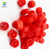 10*7 Chips de Medio Biológico MBBR Rojos, Blancos, Negros, Azules, Verdes, Amarillos, Naranjas, Esenciales para Acuicultura y Tratamiento de Aguas Residuales Biofilm K1