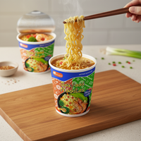 OEM Private Label Multi-flavor Non-Spicy Fried Instant Noodles Cup Bulk Supply for Supermarket Convenience Store Distribution