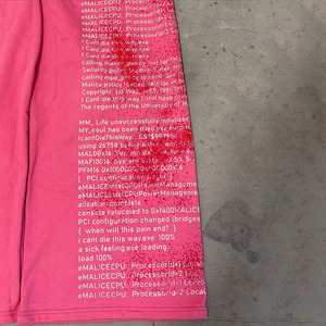 Fabricación personalizada de los hombres de peso pesado Oem Streetwear Loose Jogger Sweatpannts Hombres Serigrafía Baggy Pierna ancha Rosa Pantalones de chándal - Product Image 3