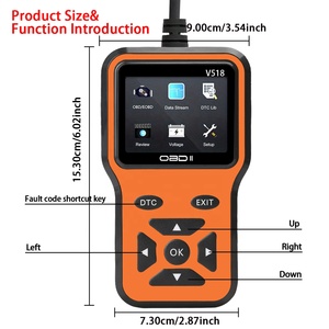 Nuevo protocolo OBDII CAN herramienta de escaneo de diagnóstico actualización gratuita de por vida lector de código de falla del motor para todos los coches precio de fábrica de <span class=keywords><strong>1</strong></span> año - Product Image 4