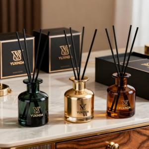 Độc đáo 100ml sáng tạo hình chữ nhật khuếch tán chai Hương liệu hương thơm chai thủy tinh với nút chai cho văn phòng nhà khách sạn phòng nghỉ ngơi - Product Image 4