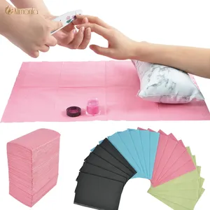 Tapis de nettoyage pour ongles, 20 pièces, tampons de nettoyage jetables, nappes non tissées imperméables, outil de manucure pour soins des ongles - Product Image 1