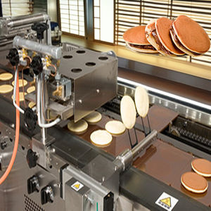 Mesin pembentuk panekuk Dorayaki lengkap dan Oven panggang Gas untuk jalur pengolahan makanan - Product Image 2