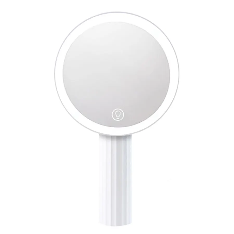 Fashion Design Desktop Mini Portable Vanity Electric Led Lighted Cosmetic Mirror for Ladies