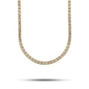 925 <b>Silver</b> Moissanite Round Cut Diamond <b>Tennis</b> <b>Necklace</b> Sterling <b>Silver</b> 16 Inch Anniversary Gift for Her - Product Image 6