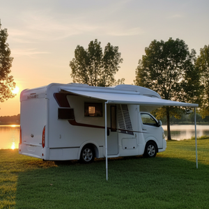 Auvent de caravane automatique rétractable Wareda W5500 en alliage d'aluminium durable, imperméable, pour camping-car, caravane, extérieur, 4 m - Product Image 1