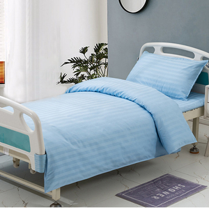 Sábanas Blancas Clásicas para <span class=keywords><strong>Cama</strong></span> de Hospital, Juego de Sábanas de Hospital de Tejido Suave y Ajustable - Product Image 4