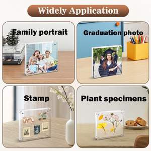 Marco de Fotos Magnético Acrílico de Doble Cara de 4x6 y 5x7 Pulgadas, con Soporte para Escritorio - Product Image 5