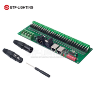 Contrôleur de bande LED RGB DMX 512 à 30 canaux RJ45 DC9V-24V, décodeur DMX