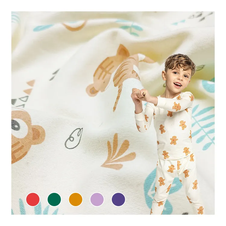 Hot bán cuộn của in trên vải, thoáng khí 100% chất liệu cotton đôi vải cho trẻ em/