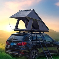 Tente de toit rigide en aluminium à installation rapide, design fin, ouverture automatique quatre saisons, pour camping en voiture, 4x4, SUV, voyages tout-terrain