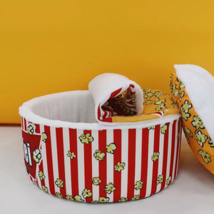Coussin de couchage semi-fermé en <span class=keywords><strong>feutre</strong></span> pour chat et chien, modèle <span class=keywords><strong>Popcorn</strong></span>, universel quatre saisons, chaud et épais pour l'hiver, pour petits chiens, très populaire - Product Image 5