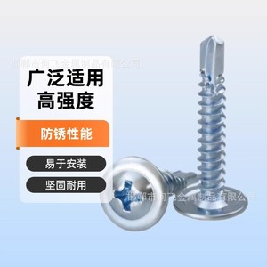 Vis autoperceuse à tête ronde Phillips avec rondelle, métrique M4.2x13 16 19 25 32 38 50, acier au carbone galvanisé de grade 8.8 - Product Image 2