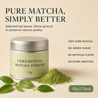 Poudre de Matcha Pure en Sachets Individuels Portables – À Stocker dans un Endroit Sec et Ventilé – Idéal pour les Voyages, le Bureau et les Boissons Nomades