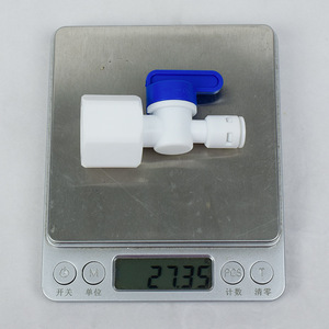 Válvula de bola con rosca interna de 4 puntos, 1/2 pulgada, para purificador de agua, conexión de tubería de PE, conexión rápida - Product Image 1