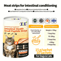 Bâtonnet de viande probiotique pour animaux de compagnie pour le soulagement des selles molles et des ballonnements, soutien digestif postbiotique, friandise pour chat pour estomac sensible, OEM