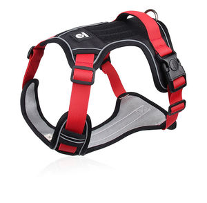 Hot Selling Adjustable Nylon Dog Harness Breathable Vest Reflective <b>Padded</b> Protective Cover Wholesale Outdoor Pet Sports No Pull - Product Image 6
