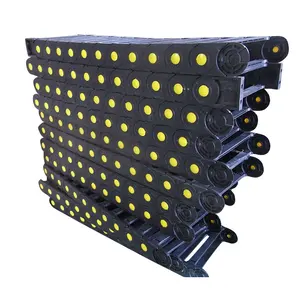Production de masse de chaîne de traînée de câble en Nylon flexible Type de pont chaîne de traînée de câble ouvrable pour machines-outils CNC