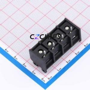 DBT50G-9.5-4P-BK-P CRC Barrier Terminal Block P=9.5mm Connector Three Sides 9.5mm 1x4P Edge Pin - Product Image 2