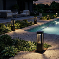 Luces Solares IP65 para Exteriores, Impermeables, de Aluminio, LED, Ángulo de Haz de 360°, Iluminación Exterior para Paisajes, Caminos, Jardines, Entradas, Patios, Decoración