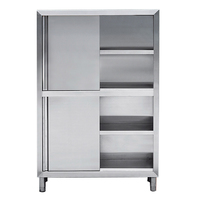 Armoire de cuisine professionnelle en acier inoxydable à 4 casiers, best-seller en Europe et en Amérique