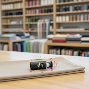 ストッパー トグル クリップ レース締め付けバックル 巾着紐用 ロープ 靴紐用 ブラック プラスチック - Product Image 4