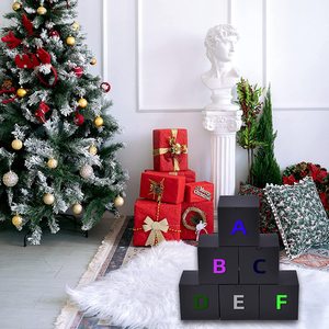 Caja de regalo con tapa para decoración de boda para hombre, embalaje negro con logotipo personalizado DIY, propuesta de fiesta Premium - Product Image 5