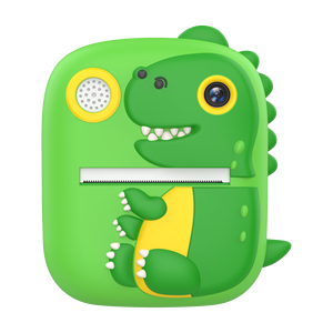 Fotocamera Istantanea a Tema Dinosauro per Bambini, Mini Stampante Fotografica, <span class=keywords><strong>Video</strong></span> 1080P, 28 Cornici, <span class=keywords><strong>6</strong></span> Filtri, Rotolo di Carta Termica per Graffiti - Product Image 1