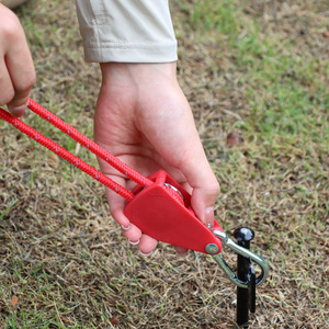 Outdoor Pulley Adjuster Metal <b>Rope</b> Hook Single Layer Universal Tent Fastener Plastic Construction - Product Image 3