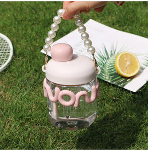 <span class=keywords><strong>Tasse</strong></span> en verre borosilicaté résistant à la chaleur avec poignée bouteille d'eau d'impression personnalisée en silicone - Product Image 6