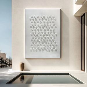 Peinture murale abstraite 3D faite à la main sur toile pour la décoration moderne de la maison et des galeries - Product Image 3