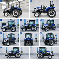 Traktor Pertanian Euro 5 CE 50hp 60hp 70hp 80hp 90hp 100hp Mesin 4 Tak Epa Dengan Kabin