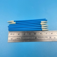 Écouvillons de nettoyage en mousse professionnels de 100 unités avec poignée bleue 750 tête de Series-3.2mm électronique détail travail coton-tige produit