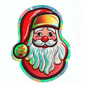 Sac en aluminium à fermeture éclair refermable de qualité alimentaire de forme spéciale personnalisée emballage pour bonbons comestibles sachets en aluminium anti-odeur de Noël - Product Image 2