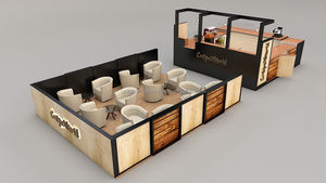 Kiosque <span class=keywords><strong>de</strong></span> nourriture en bois Kiosque à gaufres Bar Beau mobilier d'intérieur Crêpe Gâteau Crêpe Boutique <span class=keywords><strong>Comptoir</strong></span> personnalisé à vendre - Product Image 6