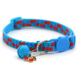 <span class=keywords><strong>Collar</strong></span> de gato con etiqueta impresa de frutas, hebilla de separación, <span class=keywords><strong>Collar</strong></span> de gato con campana - Product Image 5