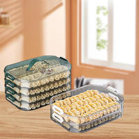 Boîte alimentaire empilable en PET de qualité supérieure avec fermoirs à boucle, transparente comme du cristal, pour pique-nique, portable, pour viande congelée