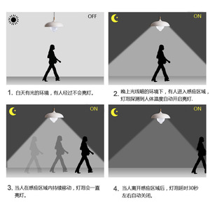 Ampoule LED à détecteur de mouvement infrarouge B22 E27, éclairage domestique, matériau PC, garantie de 2 ans - Product Image 5