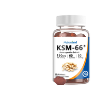 Approvisionnement transfrontalier en bonbons KSM-66 Ashwagandha Gummies Sud-Africains Drunk Plum Gel Candy pour adultes Supplément de santé