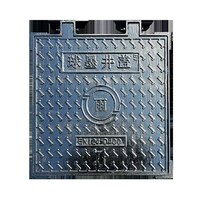 Couvercles de puits rectangulaires en fonte ductile conformes EN124 600x600 C250, fabrication par coulée de précision, couleur personnalisée, grilles de protection d'arbres, service OEM/ODM